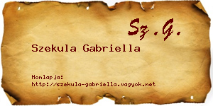 Szekula Gabriella névjegykártya